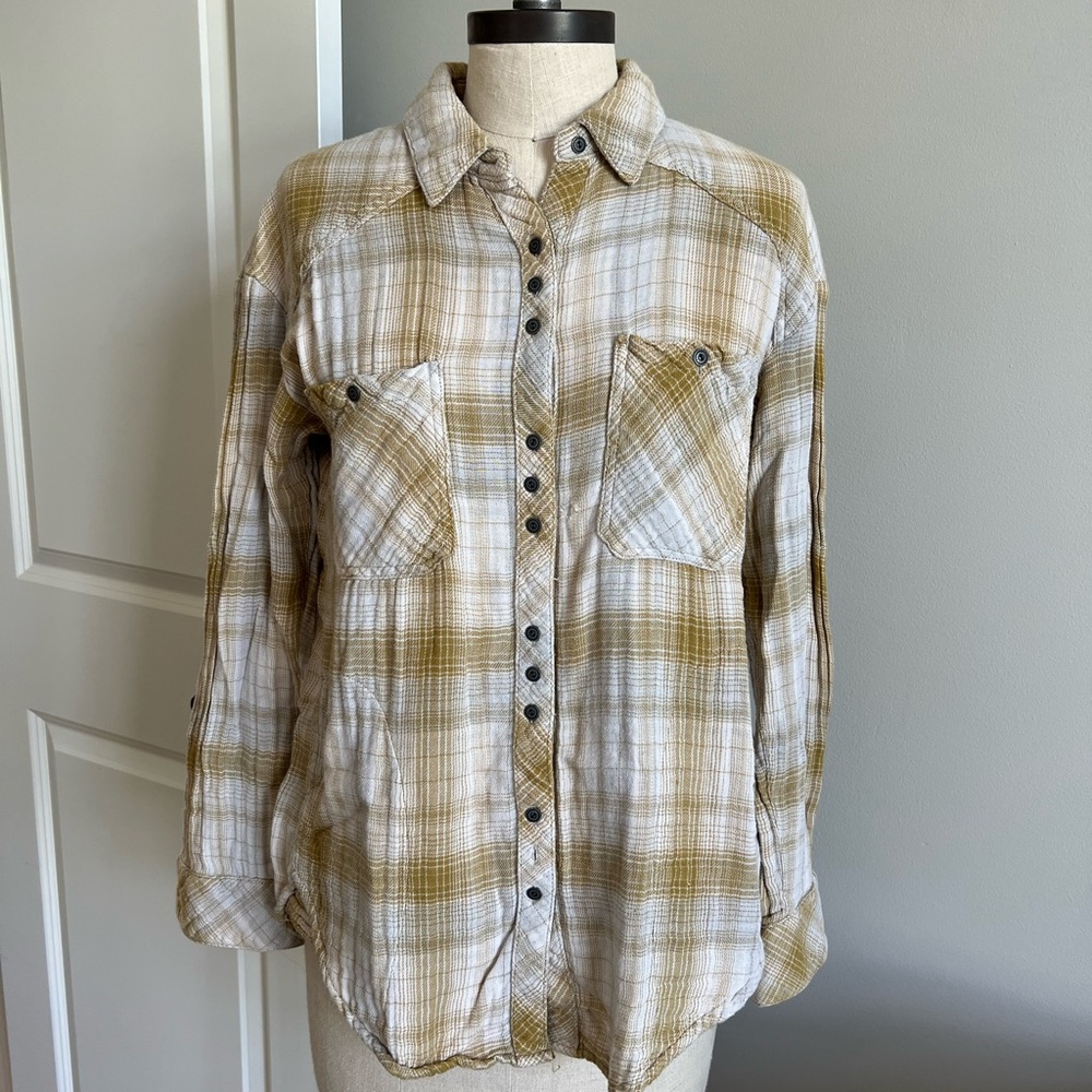 Free people plaid shirt